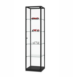 Glasskåp utan belysning Glasskåp med lås, bredd 50 cm