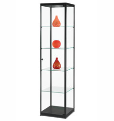 Glasmontrar med belysning Glasmonter med LED-belysning, 50x50x200 cm