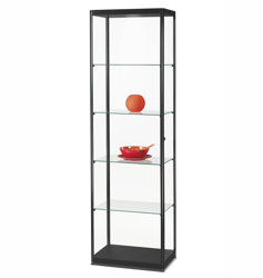 Glasmontrar med belysning Glasmonter med LED-belysning, 60x40x200 cm