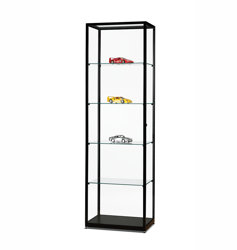 Glasskåp utan belysning Glasskåp med lås, bredd 60 cm