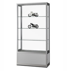 Dammtäta glasmontrar Dammtät glasmonter med förvaring, 100x40x200 cm