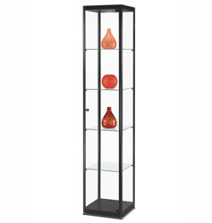 Glasmontrar med belysning Glasmonter med LED-belysning, 40x40x200 cm