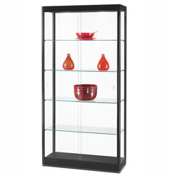 Glasmontrar med belysning Glasmonter med LED-belysning, 100x40x200 cm