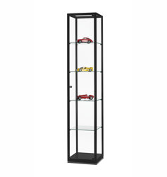 Glasskåp utan belysning Glasskåp med lås, bredd 40 cm